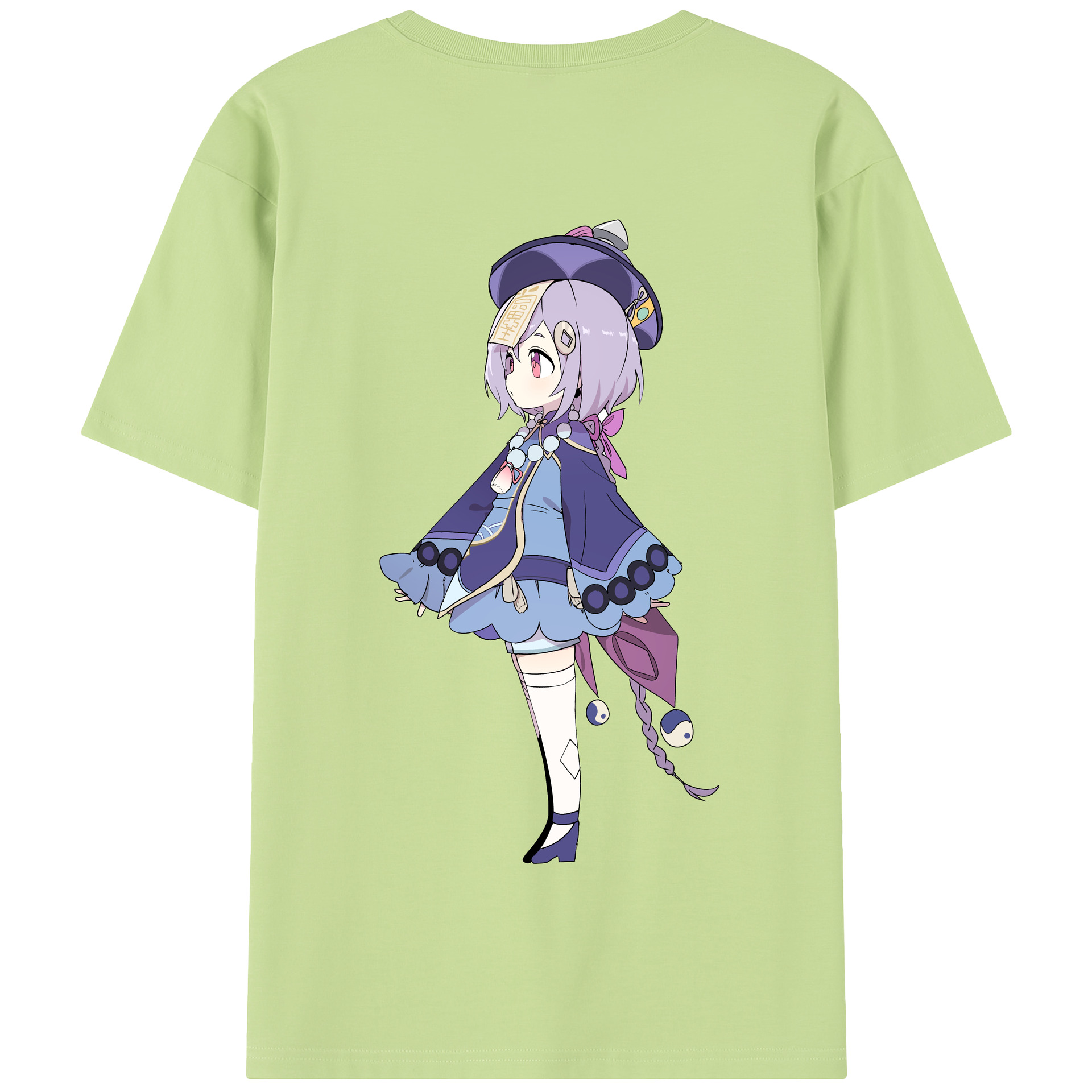 げんし神 七七 なな  genshin Nana 綿100％半袖Tシャツ（背面プリント）